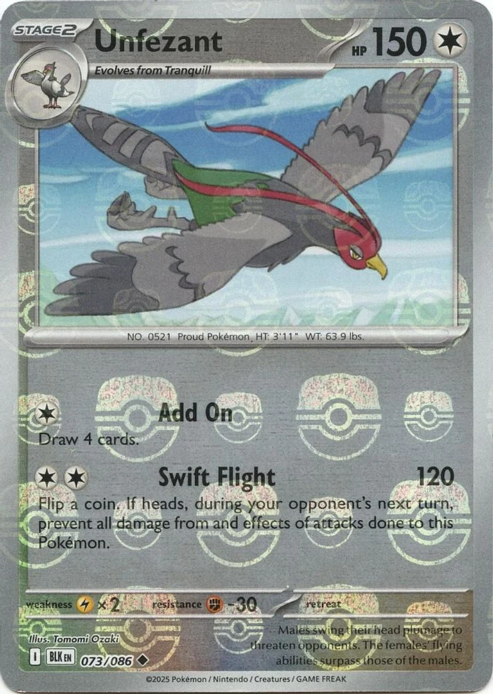 Unfezant (Master Ball Pattern)