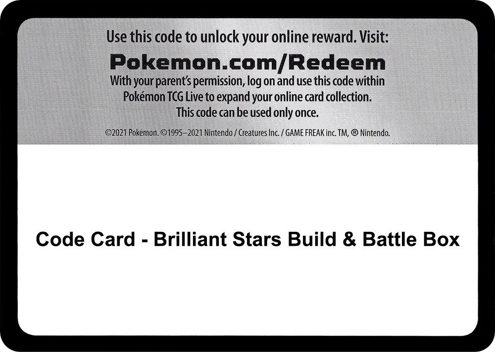 Code Card - Brilliant Stars Build & Battle Box