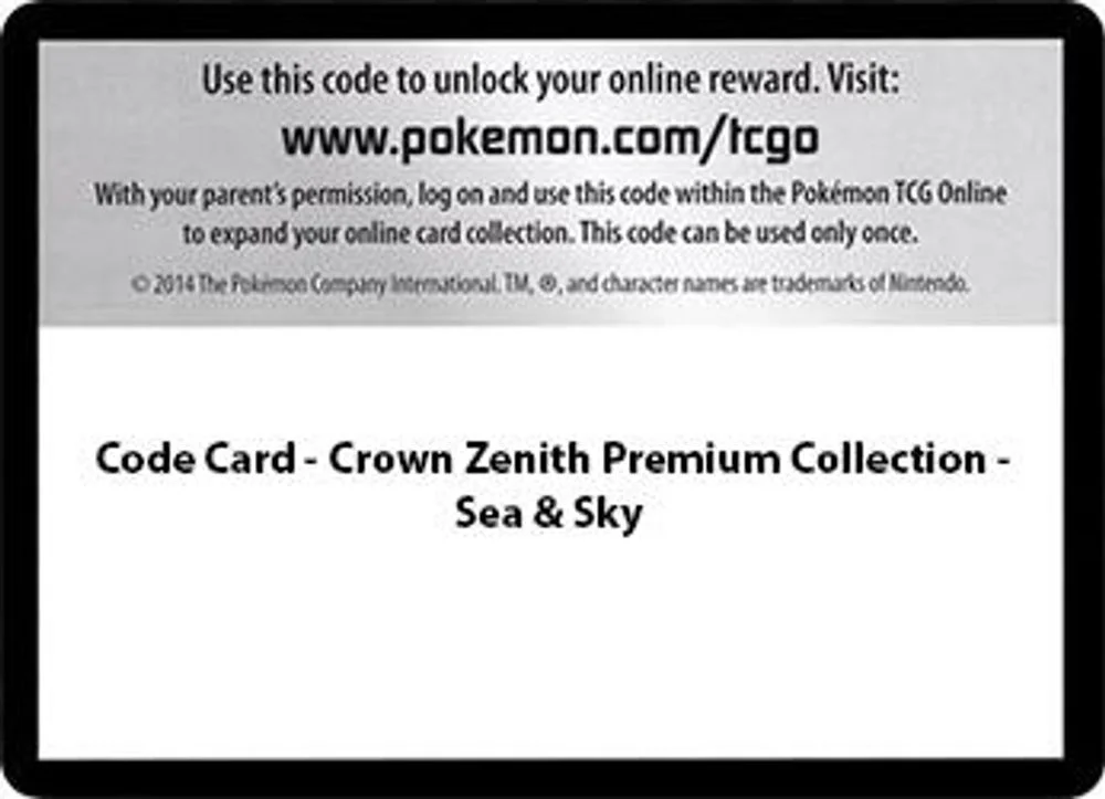 Code Card - Sea & Sky Premium Collection