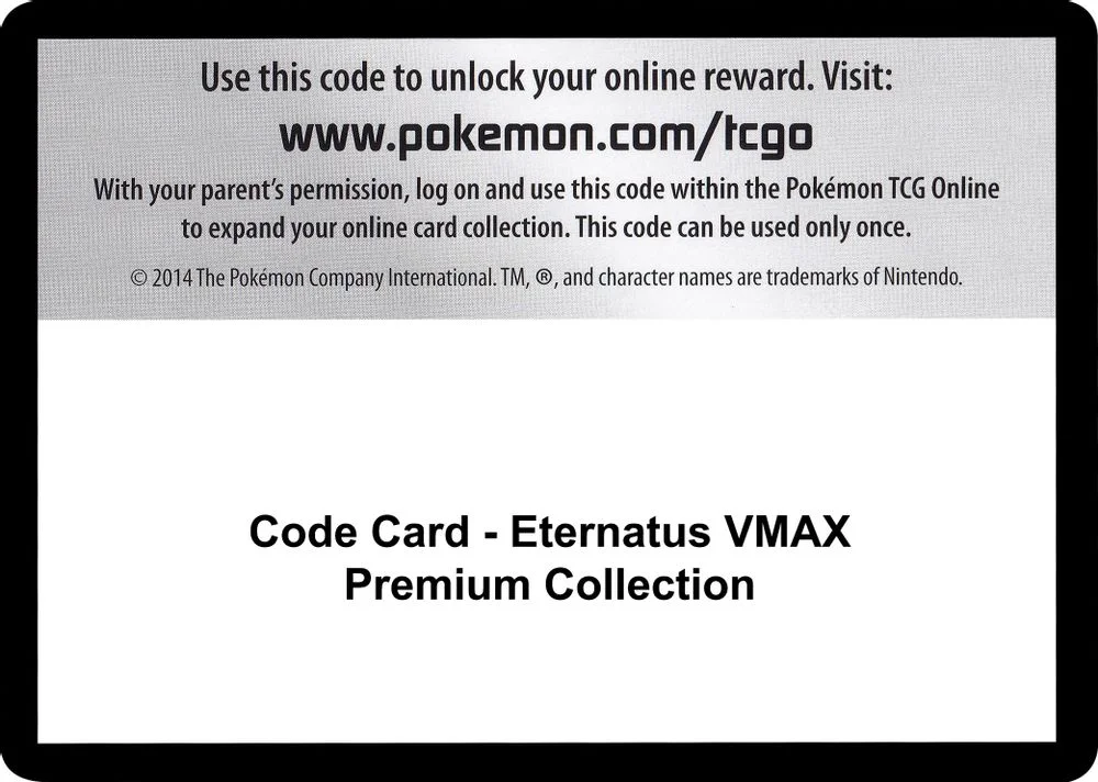 Code Card - Eternatus VMAX Premium Collection