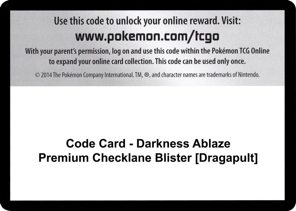 Code Card - Darkness Ablaze Premium Checklane Blister [Dragapult]