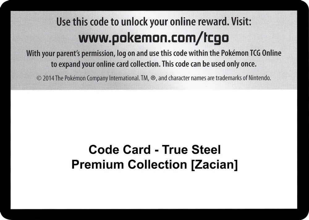 Code Card - True Steel Premium Collection [Zacian]