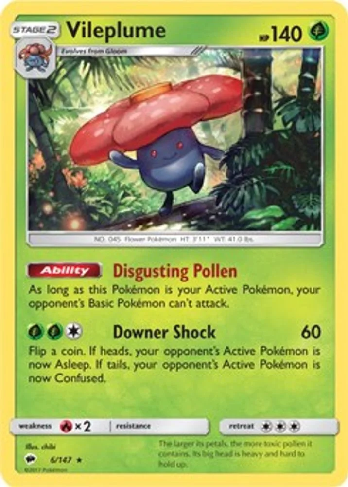 Vileplume - 6/147 (Prerelease Kit Exclusive)
