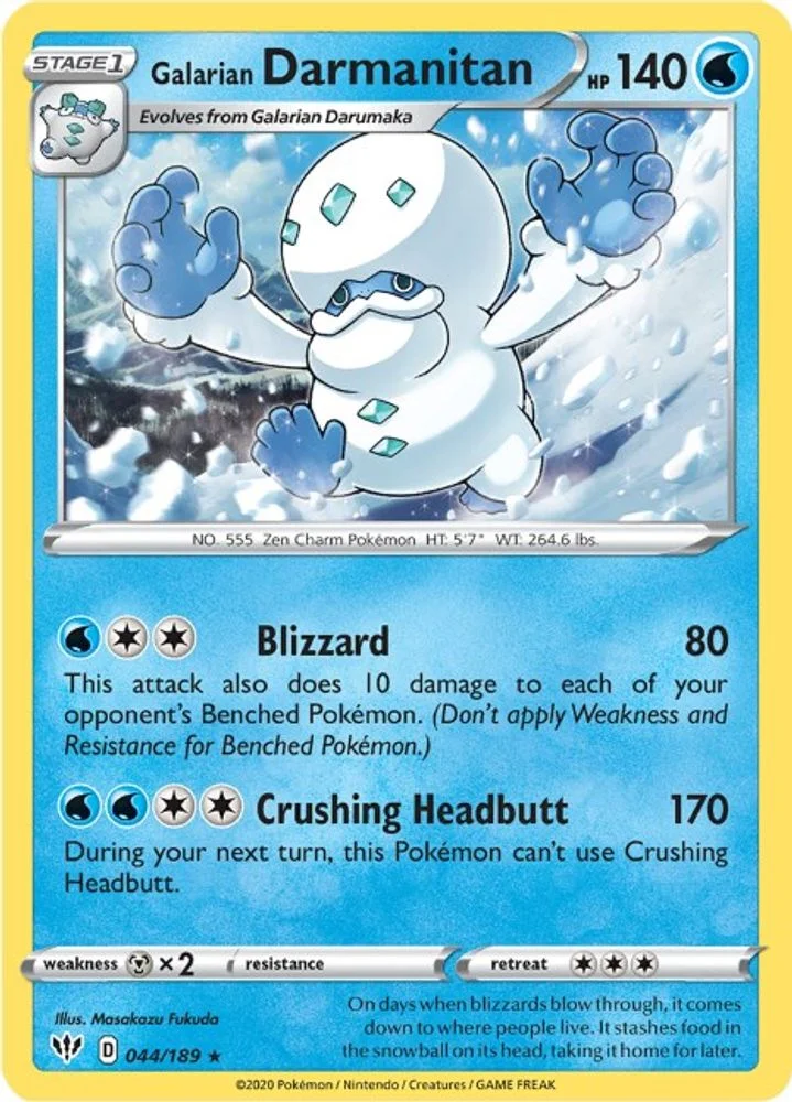 Galarian Darmanitan - 44/189 (Cracked Ice Holo)