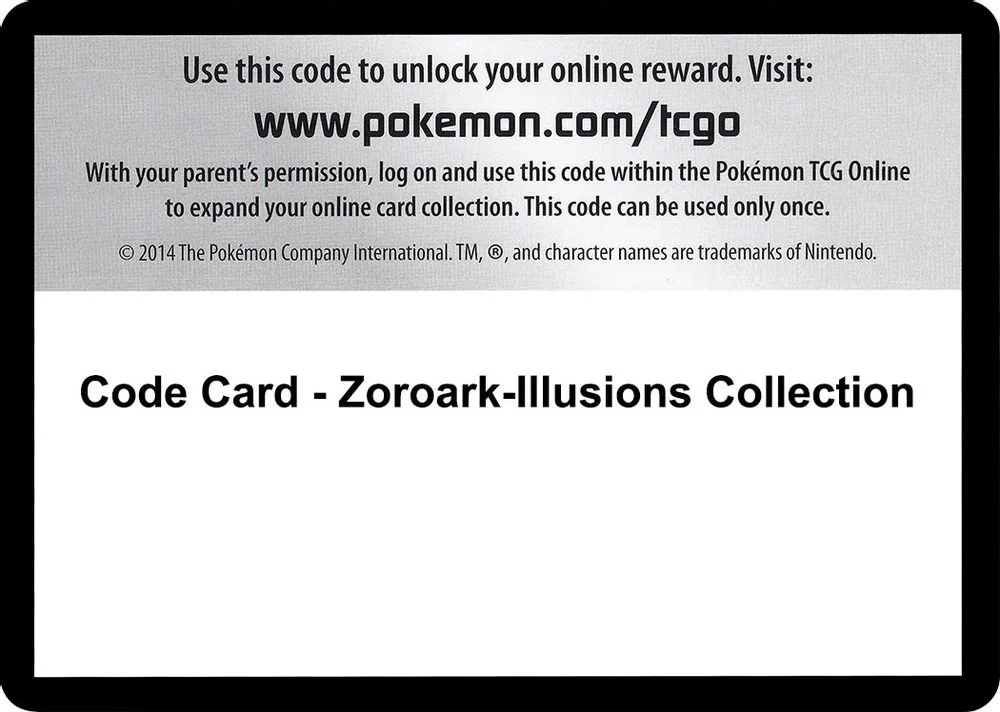 Code Card - Zoroark-Illusions Collection