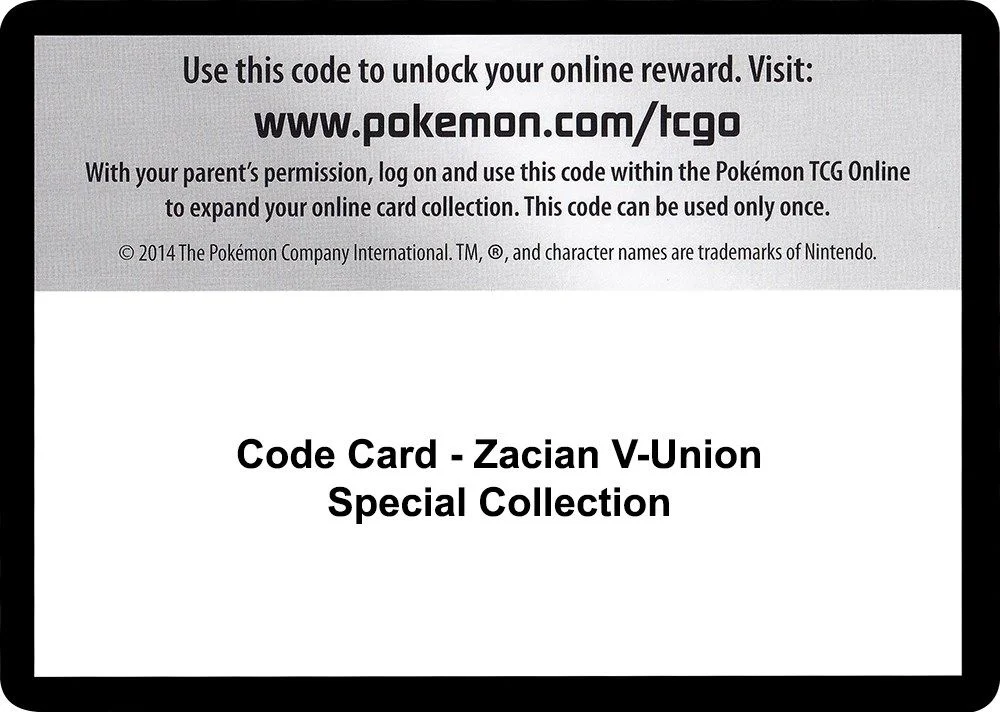 Code Card - Zacian V-UNION Special Collection