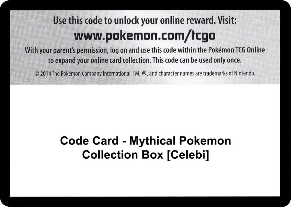 Code Card - Mythical Pokemon Collection Box [Celebi]