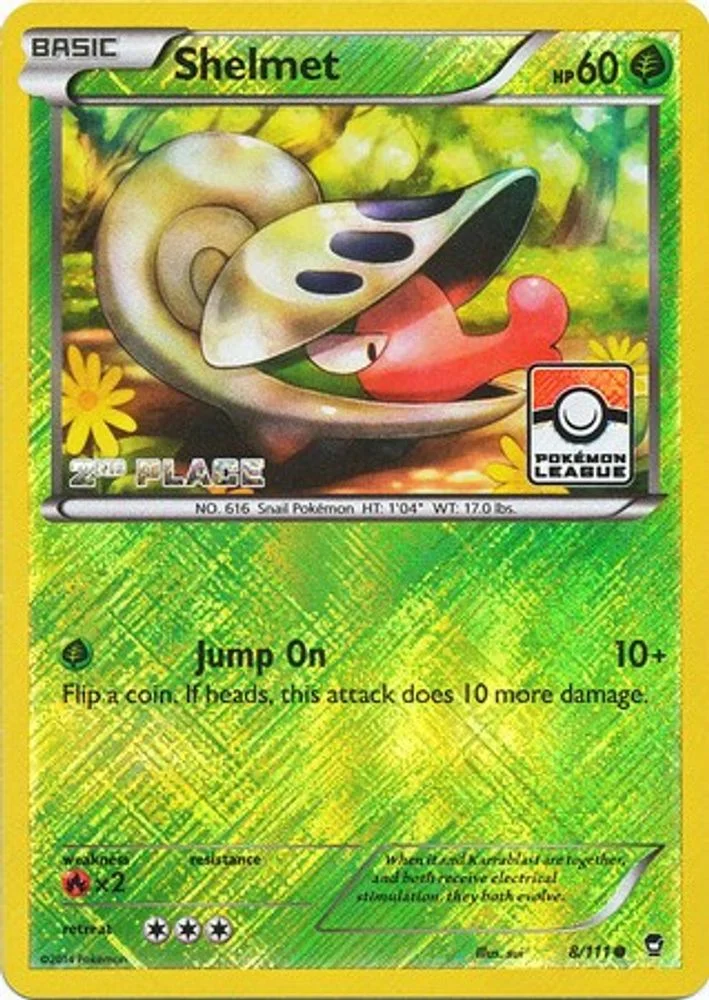 Shelmet - 8/111 (Pokemon League) [2nd Place]