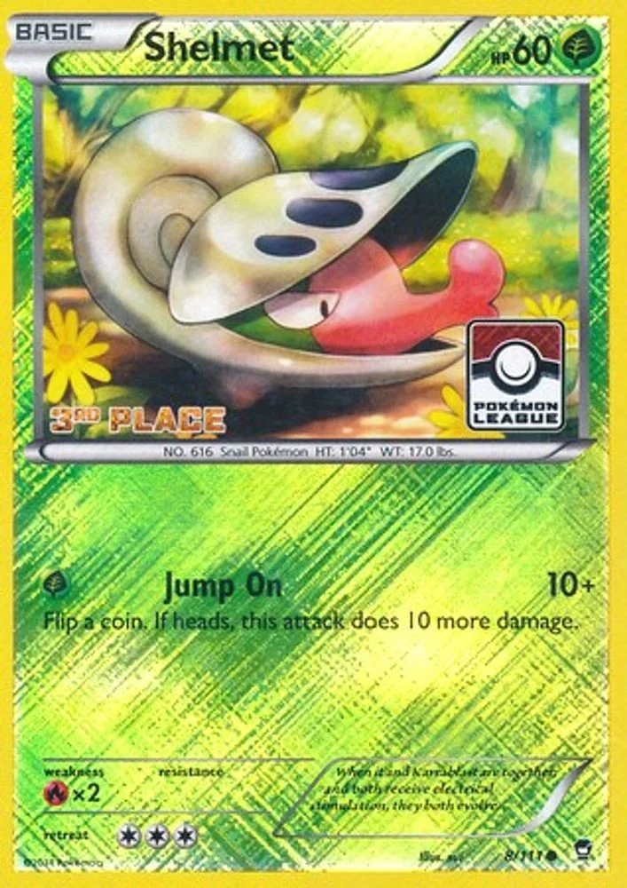 Shelmet - 8/111 (Pokemon League) [3rd Place]