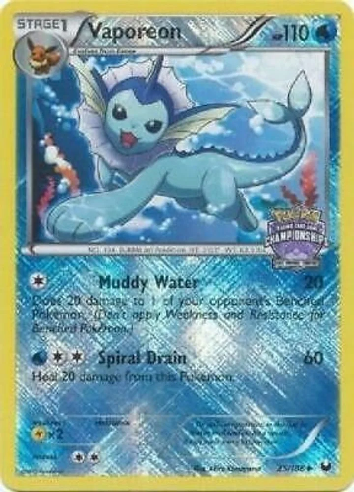Vaporeon - 25/108 (State Championships)