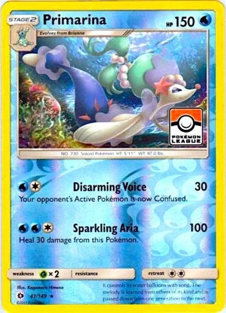 Primarina - 41/149 (Pokemon League)