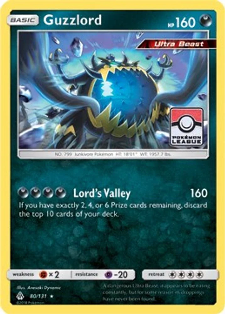 Guzzlord - 80/131 (Pokemon League)