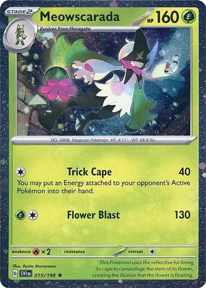 Meowscarada - 015/198 (Cosmos Holo)