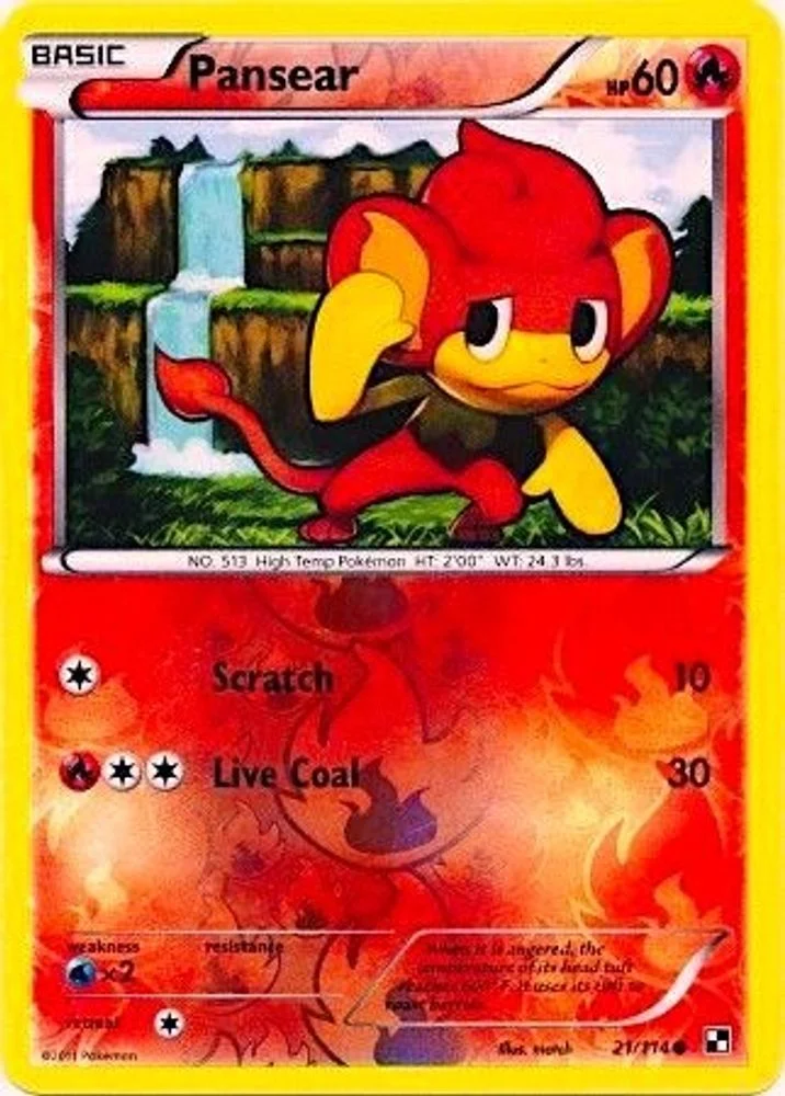 Pansear - 21/114 (Energy Holo)