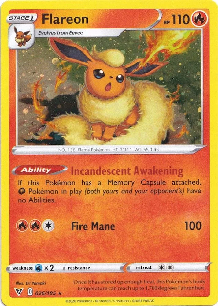 Flareon - 026/185 (Cosmos Holo)