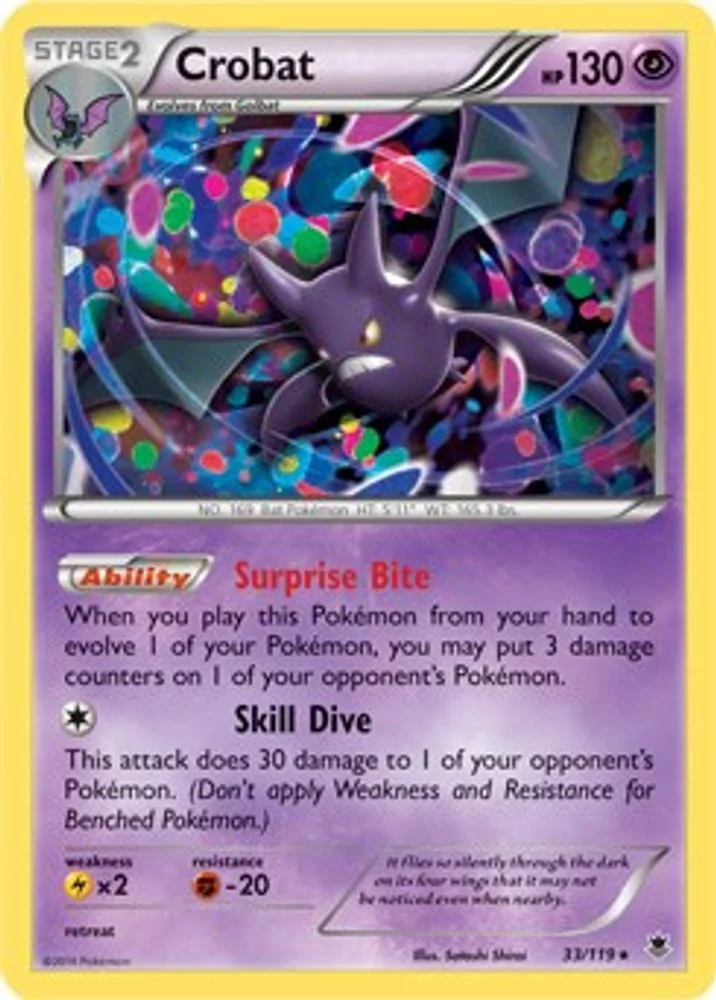 Crobat - 33/119 (Cosmos Holo)
