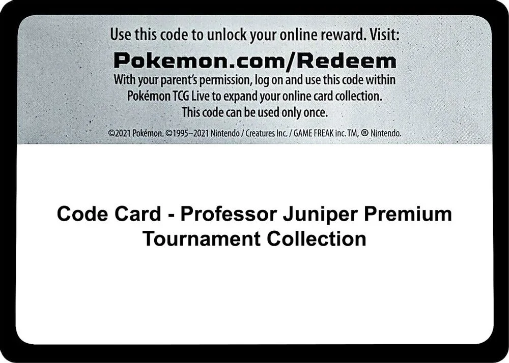 Code Card - Professor Juniper Premium Tournament Collection