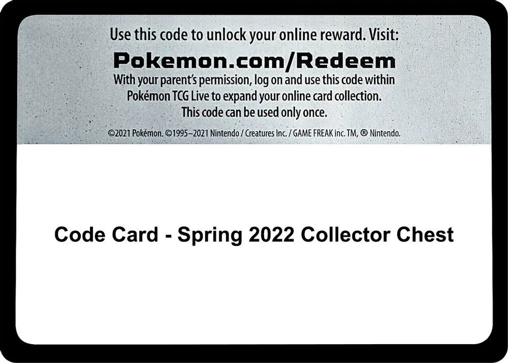 Code Card - Spring 2022 Collector Chest