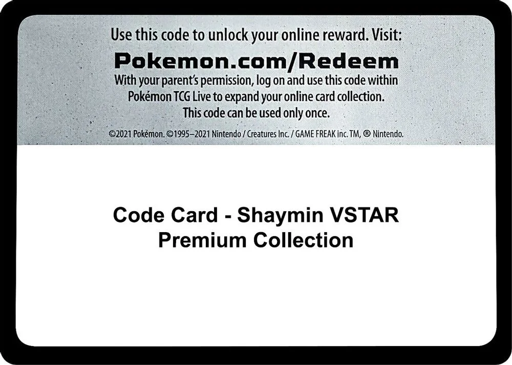 Code Card - Shaymin VSTAR Premium Collection