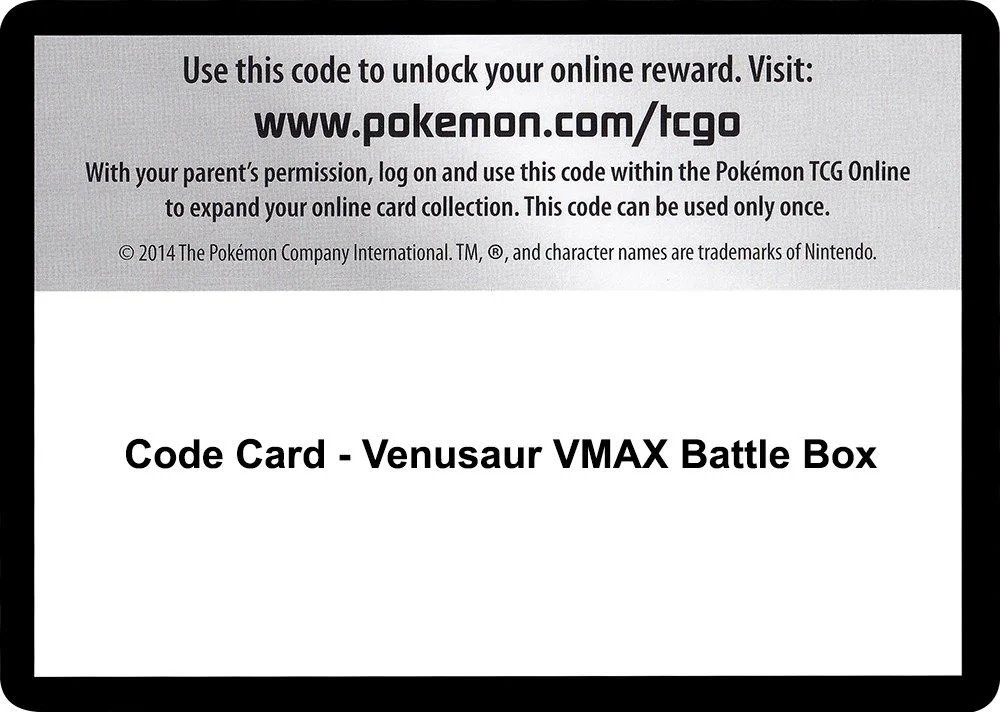 Code Card - Venusaur VMAX Battle Box