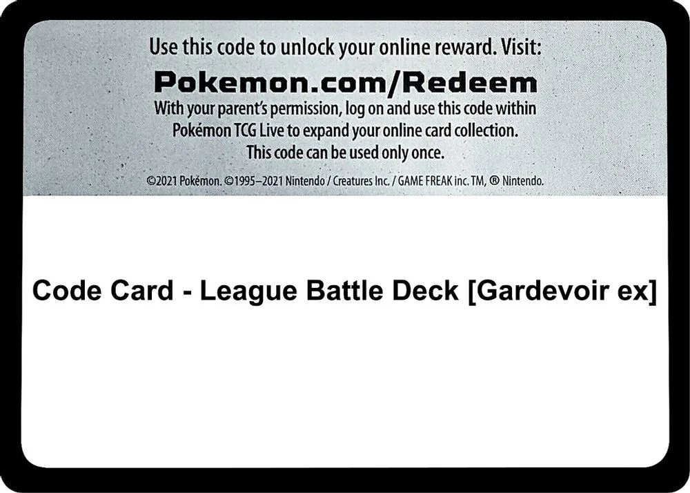 Code Card - League Battle Deck [Gardevoir ex]