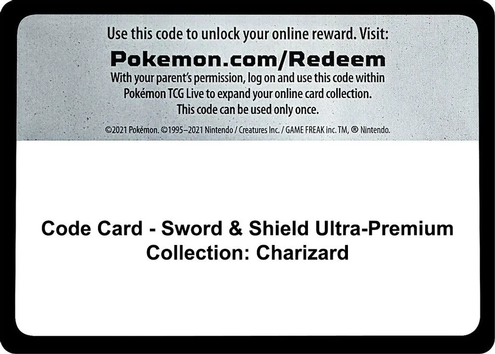 Code Card - Sword & Shield Ultra-Premium Collection: Charizard