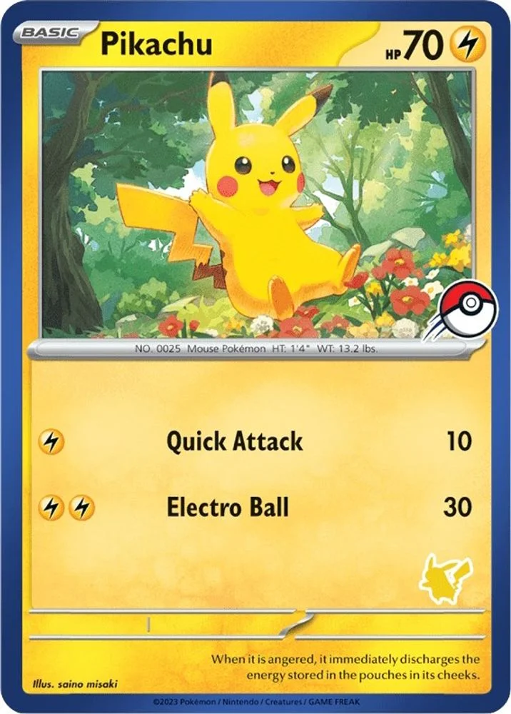 Pikachu (Blue Border)