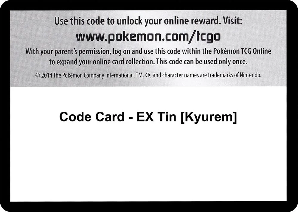 Code Card - EX Tin [Kyurem]