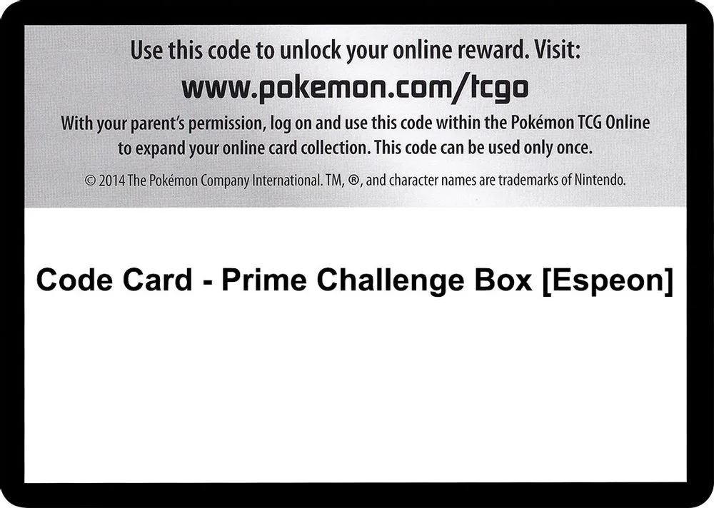 Code Card - Prime Challenge Box [Espeon]