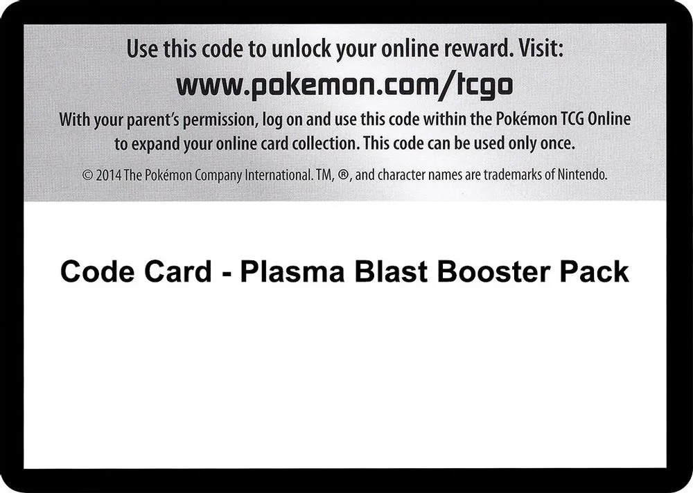Code Card - Plasma Blast Booster Pack
