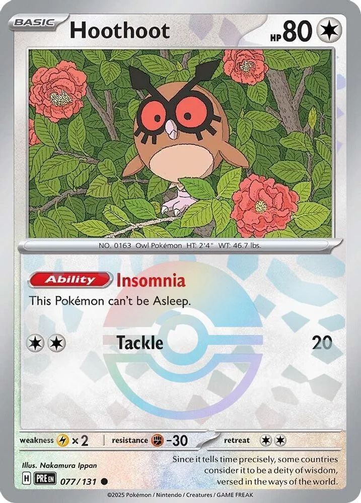 Hoothoot (Poke Ball Pattern)