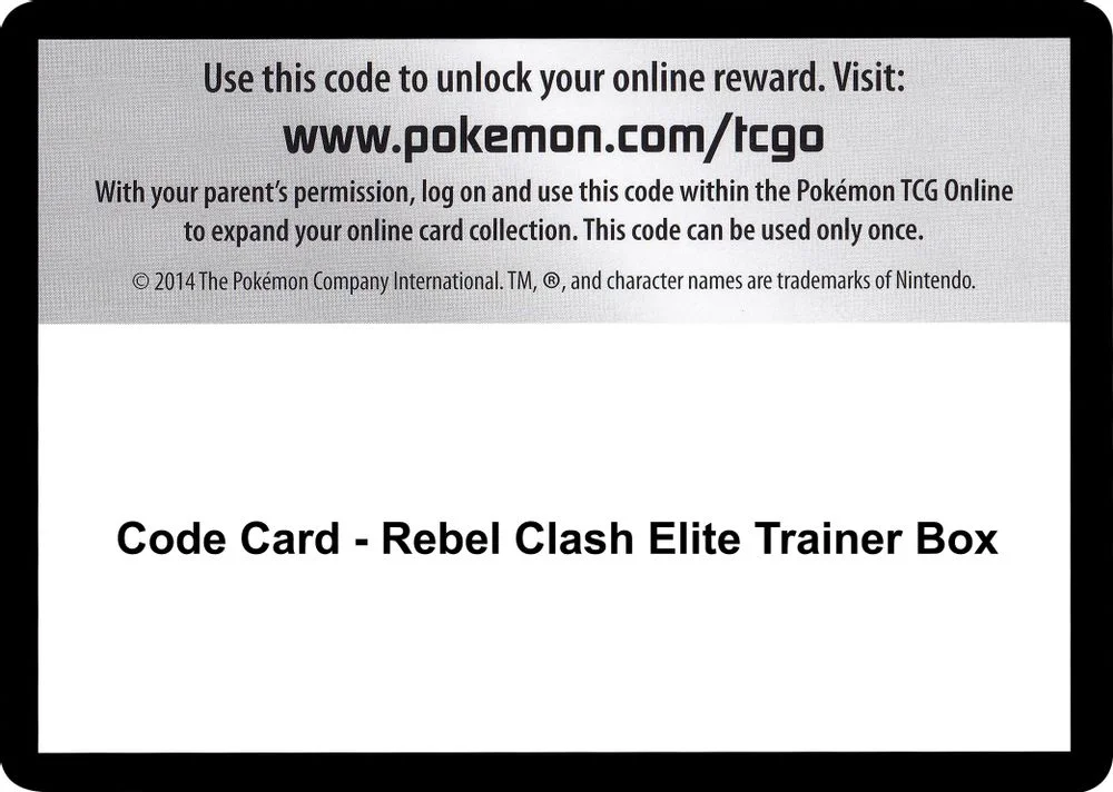 Code Card - Rebel Clash Elite Trainer Box