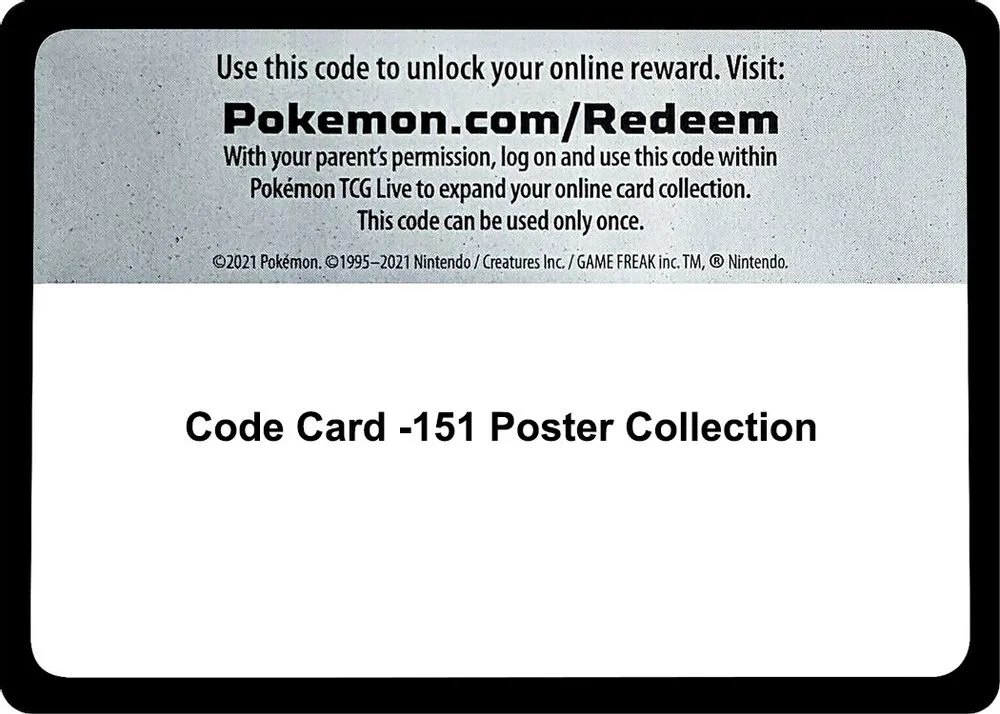 Code Card -151 Poster Collection