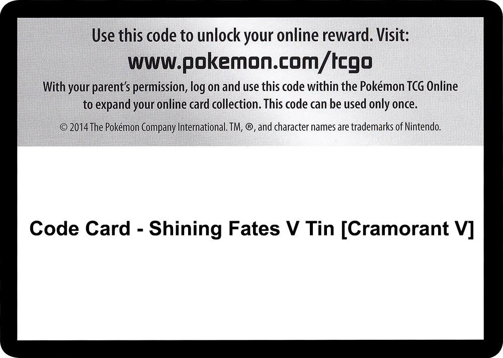 Code Card - Shining Fates V Tin [Cramorant V]