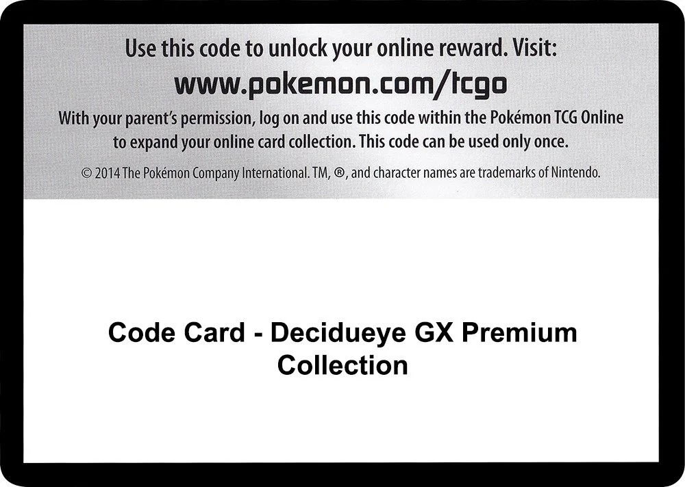 Code Card - Decidueye GX Premium Collection