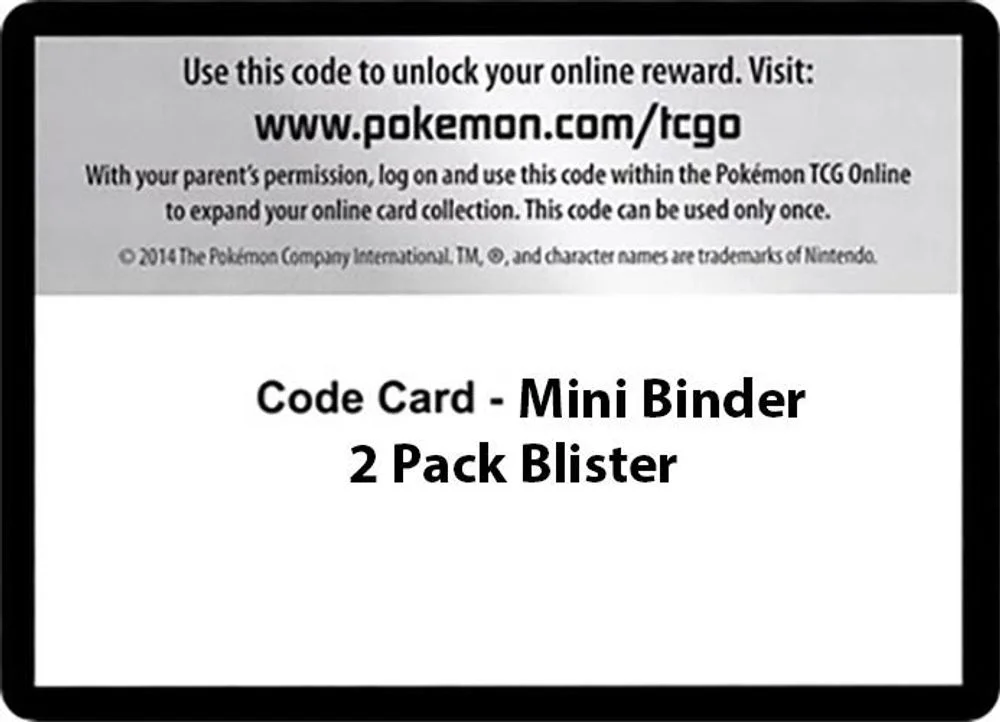 Code Card - Mini Binder 2 Pack Blister