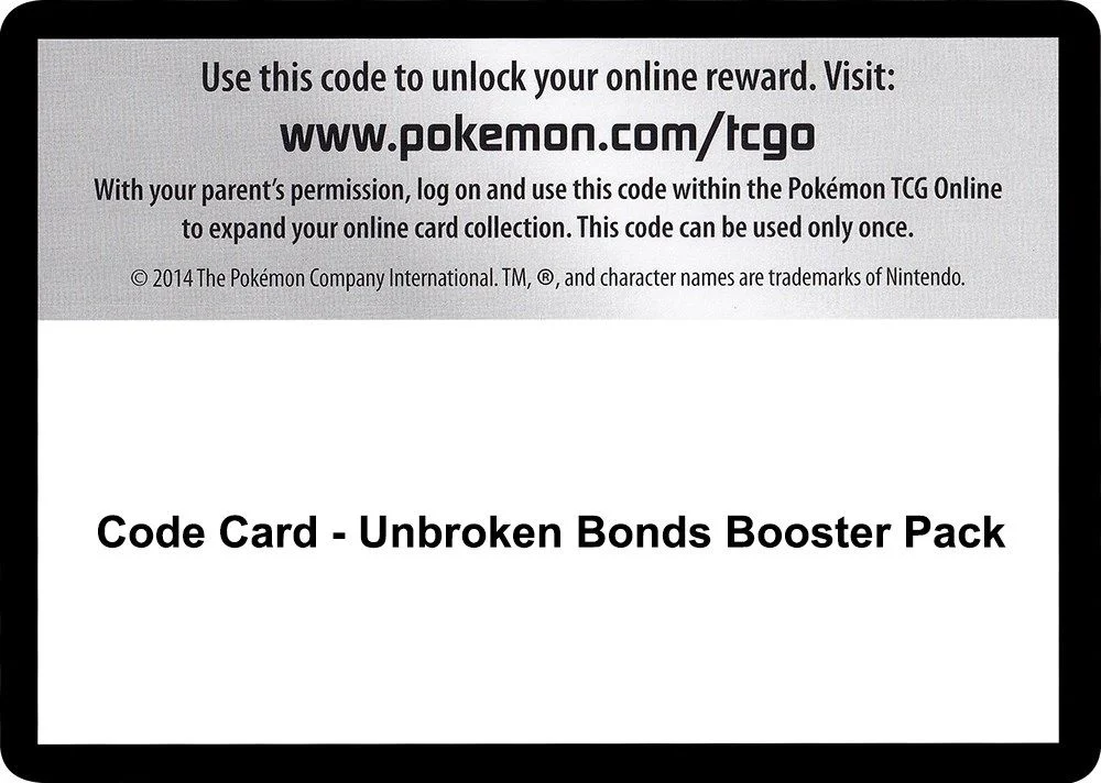 Code Card - Unbroken Bonds Booster Pack