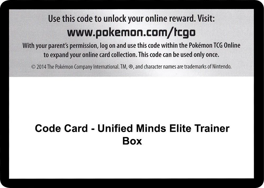 Code Card - Unified Minds Elite Trainer Box