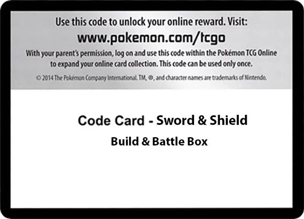 Code Card - Sword & Shield Build & Battle Box