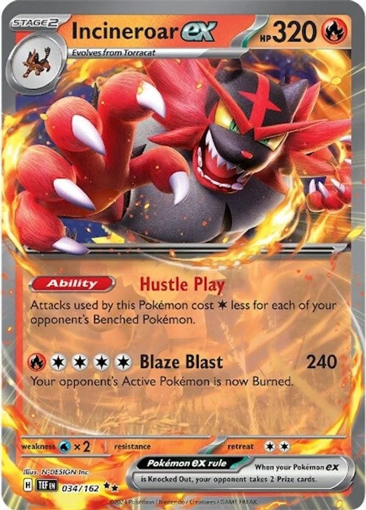 Incineroar ex - 034/162