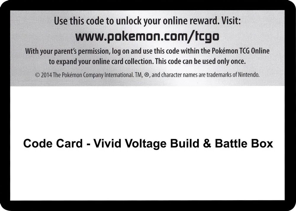 Code Card - Vivid Voltage Build & Battle Box