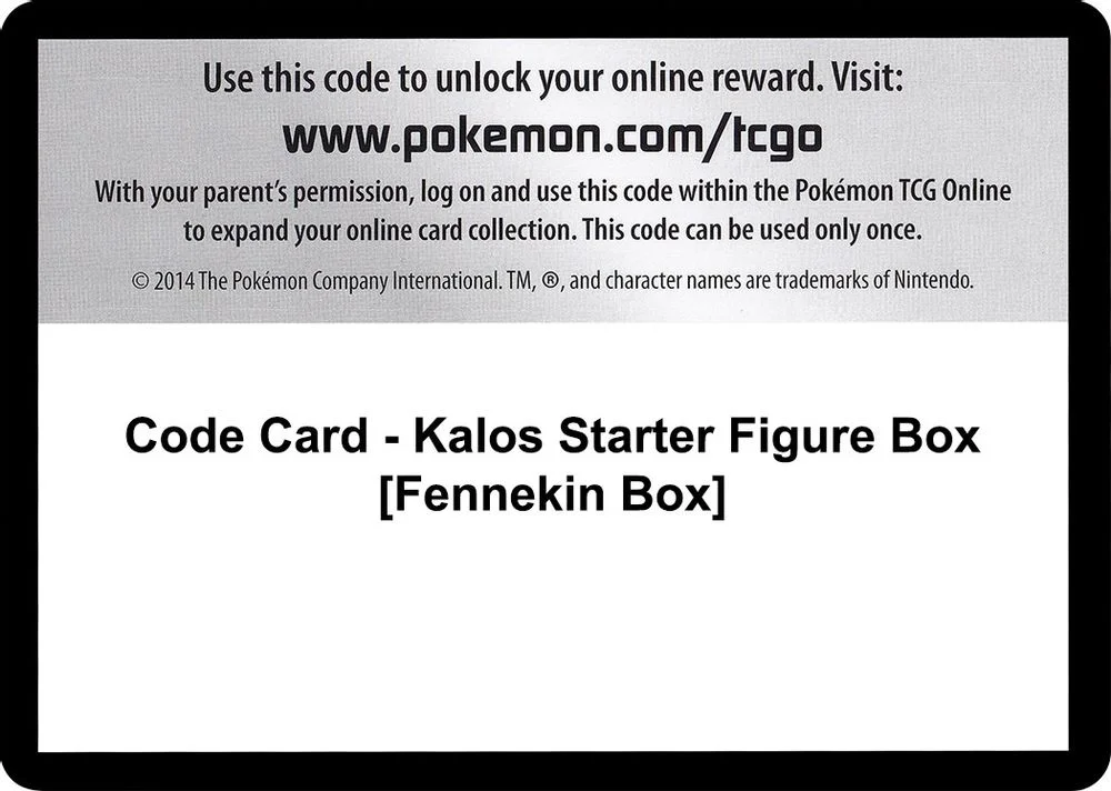 Code Card - Kalos Starter Figure Box [Fennekin Box]