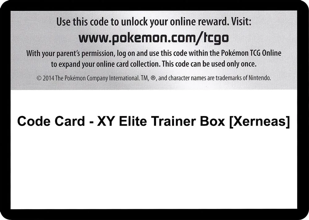 Code Card - XY Elite Trainer Box [Xerneas]
