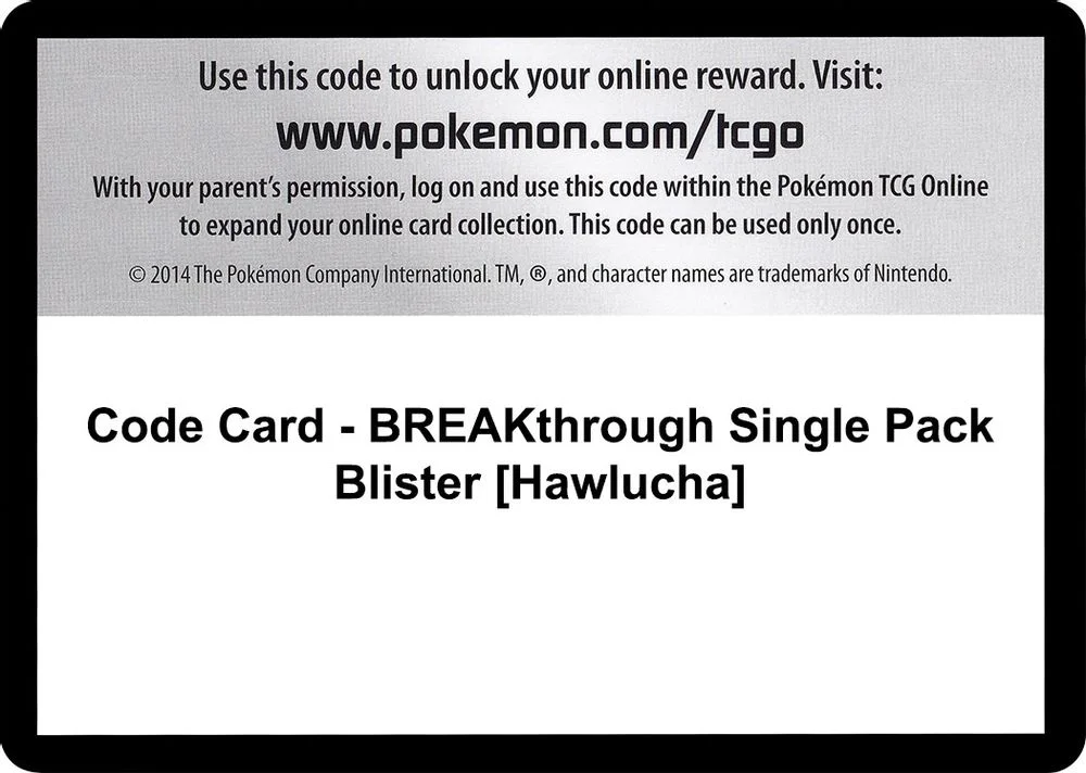 Code Card - BREAKthrough Single Pack Blister [Hawlucha]