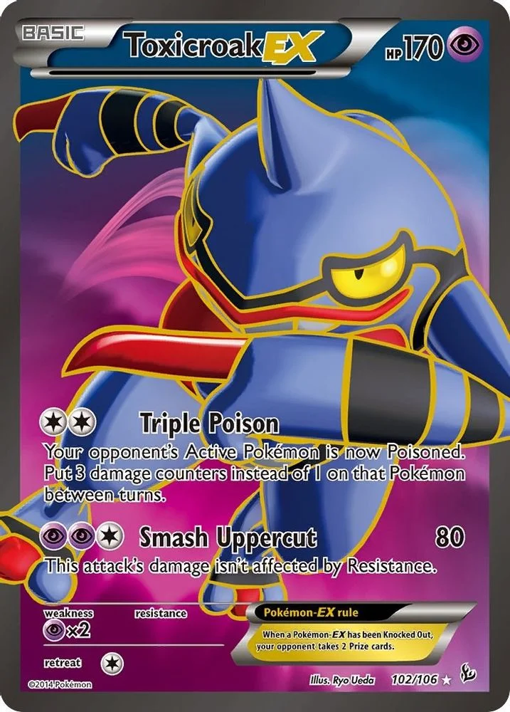 Toxicroak EX (102 Full Art)