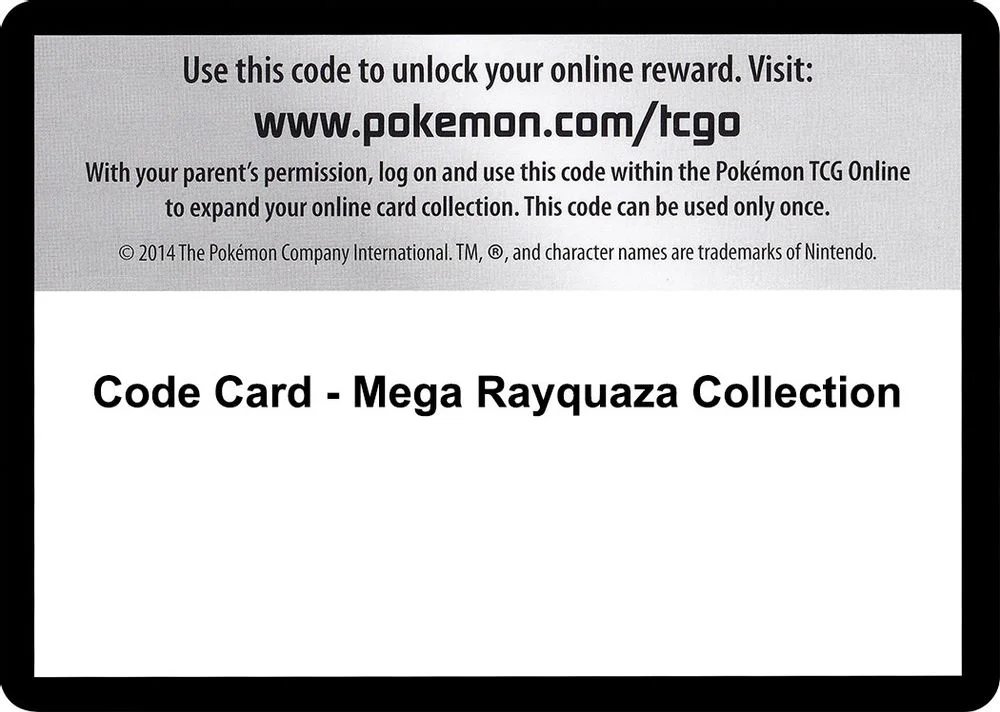 Code Card - Mega Rayquaza Collection