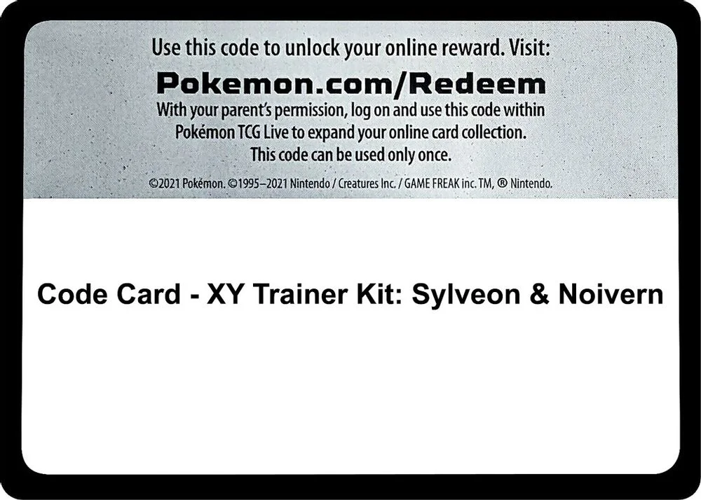 Code Card - XY Trainer Kit: Sylveon & Noivern